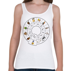 PRINTFASHION Szűz - Női atléta - Fehér