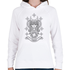 PRINTFASHION Szűz - Női kapucnis pulóver - Fehér