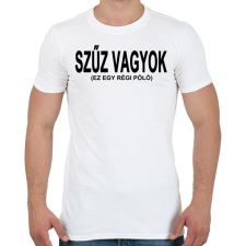 PRINTFASHION Szűz vagyok, ja nem! - Férfi póló - Fehér férfi póló