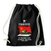 PRINTFASHION t34-commander - Sportzsák, Tornazsák - Fekete