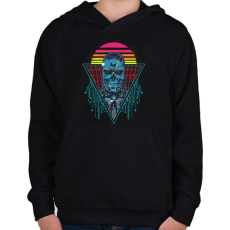 PRINTFASHION T-800 - Gyerek kapucnis pulóver - Fekete