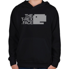 PRINTFASHION T-REX - Gyerek kapucnis pulóver - Fekete gyerek pulóver, kardigán