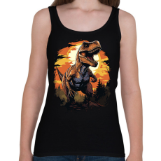 PRINTFASHION t-rex - Női atléta - Fekete