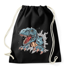 PRINTFASHION T-rex - Sportzsák, Tornazsák - Fekete tornazsák