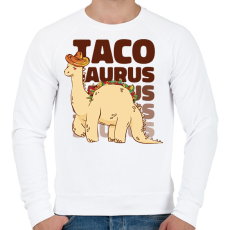 PRINTFASHION Tacosaurus - Férfi pulóver - Fehér
