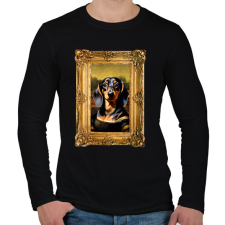 PRINTFASHION tacsi lisa keretezett - Férfi hosszú ujjú póló - Fekete férfi póló
