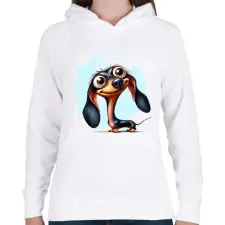 PRINTFASHION Tacsi - Női kapucnis pulóver - Fehér női pulóver, kardigán