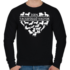 PRINTFASHION Tacsifüggő - Férfi pulóver - Fekete férfi pulóver, kardigán