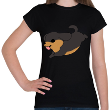 PRINTFASHION Tacskó (fekete cser) - Női póló - Fekete női póló