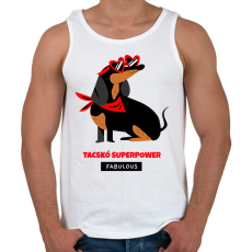 PRINTFASHION TACSKO - Férfi atléta - Fehér