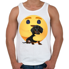 PRINTFASHION Tacskó - Férfi atléta - Fehér