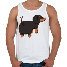 PRINTFASHION Tacskó - Férfi atléta - Fehér atléta, trikó