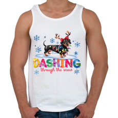 PRINTFASHION Tacskó - Férfi atléta - Fehér