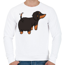 PRINTFASHION Tacskó - Férfi pulóver - Fehér férfi pulóver, kardigán