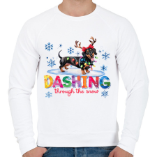 PRINTFASHION Tacskó - Férfi pulóver - Fehér férfi pulóver, kardigán