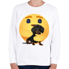 PRINTFASHION Tacskó - Gyerek pulóver - Fehér gyerek pulóver, kardigán