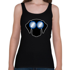 PRINTFASHION Tacskó kék napszemüvegben - Női atléta - Fekete