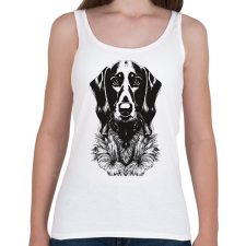 PRINTFASHION tacskó - Női atléta - Fehér női trikó