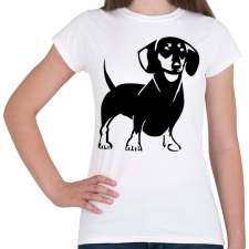 PRINTFASHION Tacskó - Női póló - Fehér női póló