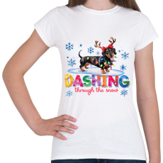 PRINTFASHION Tacskó - Női póló - Fehér