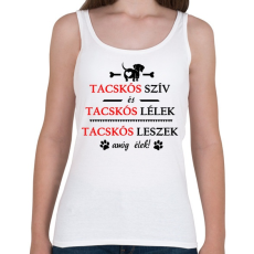 PRINTFASHION Tacskós szív és Tacskós lélek! - Női atléta - Fehér