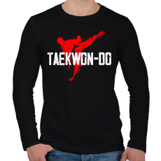 PRINTFASHION Taekwon-do - Férfi hosszú ujjú póló - Fekete