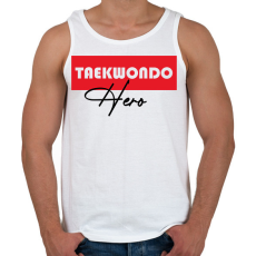 PRINTFASHION Taekwondo hero - Férfi atléta - Fehér