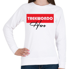 PRINTFASHION Taekwondo hero - Női pulóver - Fehér női pulóver, kardigán