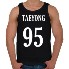 PRINTFASHION Taeyong 95 - Férfi atléta - Fekete atléta, trikó