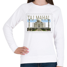 PRINTFASHION Taj Mahal - Női pulóver - Fehér