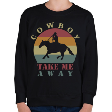 PRINTFASHION Take me away - Gyerek pulóver - Fekete