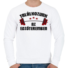 PRINTFASHION Találkozunk az edzőteremben - Férfi pulóver - Fehér női pulóver, kardigán