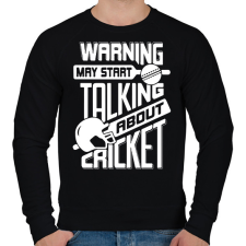 PRINTFASHION Talking about cricket - Férfi pulóver - Fekete férfi pulóver, kardigán