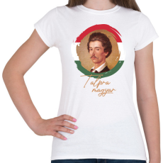 PRINTFASHION Talpra magyar - Petőfi - Női póló - Fehér