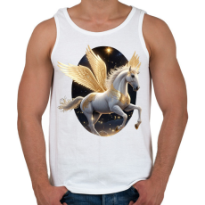 PRINTFASHION Táltos paripa - Férfi atléta - Fehér