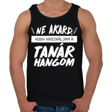 PRINTFASHION Tanár hang - Férfi atléta - Fekete