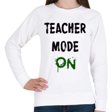 PRINTFASHION TANÁR MÓD BE - Női pulóver - Fehér