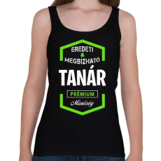 PRINTFASHION Tanár prémium minőség - Női atléta - Fekete