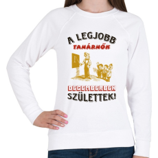PRINTFASHION Tanárnő szülinapja december - Női pulóver - Fehér