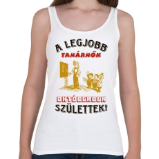 PRINTFASHION Tanárnő szülinapja színes - Női atléta - Fehér