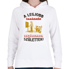 PRINTFASHION Tanárnő szülinapja színes - Női kapucnis pulóver - Fehér női pulóver, kardigán