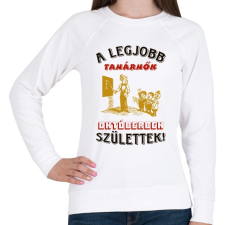PRINTFASHION Tanárnő szülinapja színes - Női pulóver - Fehér női pulóver, kardigán