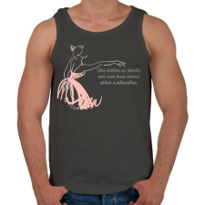 PRINTFASHION Tánc - Férfi atléta - Sötétszürke atléta, trikó