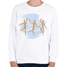 PRINTFASHION Tánc - Gyerek pulóver - Fehér gyerek pulóver, kardigán
