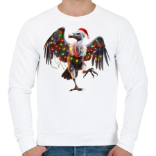 PRINTFASHION Táncoló karácsonyi party keselyű - Férfi pulóver - Fehér férfi pulóver, kardigán