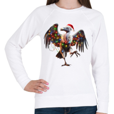 PRINTFASHION Táncoló karácsonyi party keselyű - Női pulóver - Fehér