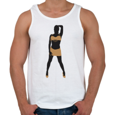 PRINTFASHION Táncosnő - Férfi atléta - Fehér