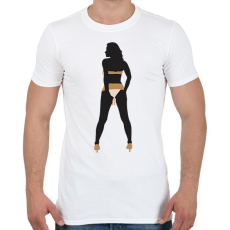 PRINTFASHION Táncosnő - Férfi póló - Fehér