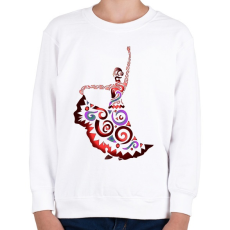 PRINTFASHION Táncosnő - Gyerek pulóver - Fehér
