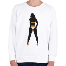 PRINTFASHION Táncosnő - Gyerek pulóver - Fehér gyerek pulóver, kardigán